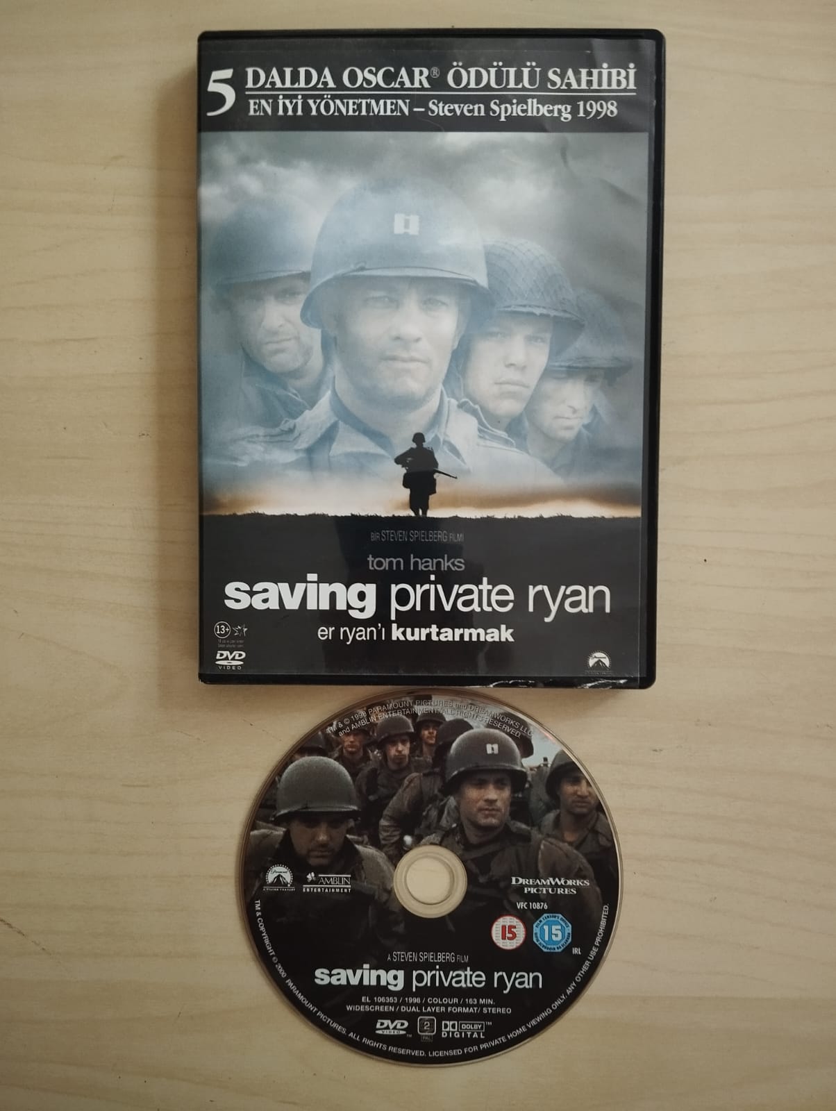 Er Ryan’ı Kurtarmak - Saving Private Ryan /  Tom Hanks -   DVD Film-2.EL