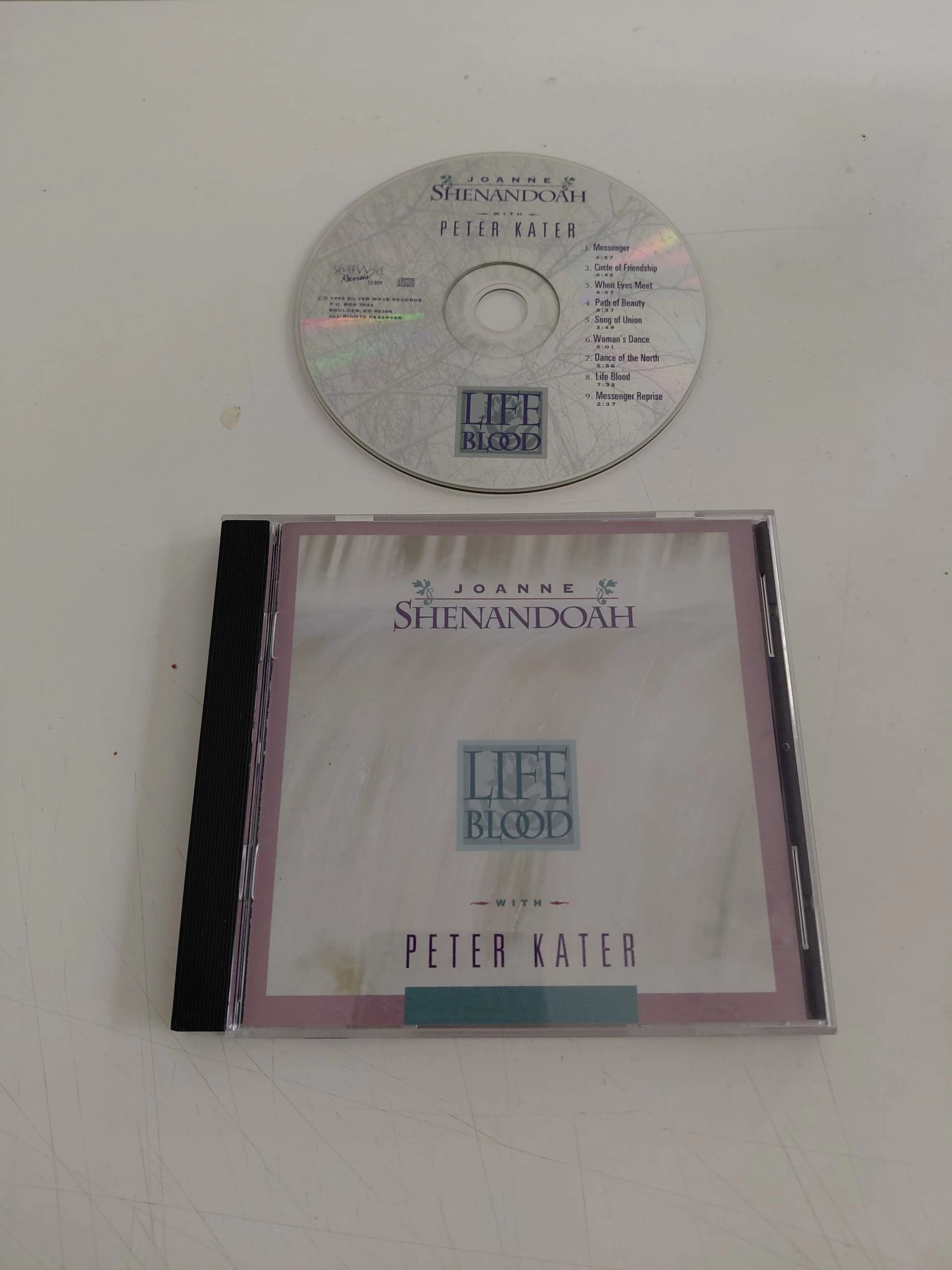 Joanne Shenandoah with Peter Kater – Life Blood  - 1995 USA Basım - CD Albüm-2.el