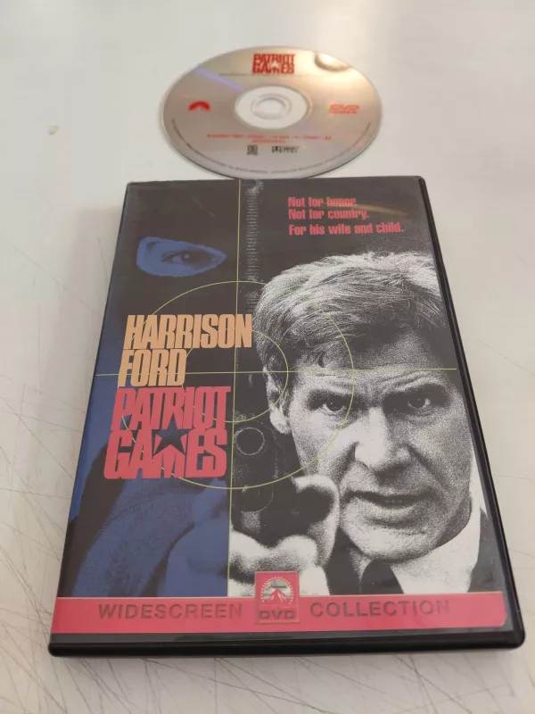 Patriot Games ( Tehlikeli Oyunlar)  - Harrison Ford - DVD Film /1.Bölge - Türkçe altyazı yoktur-2.el