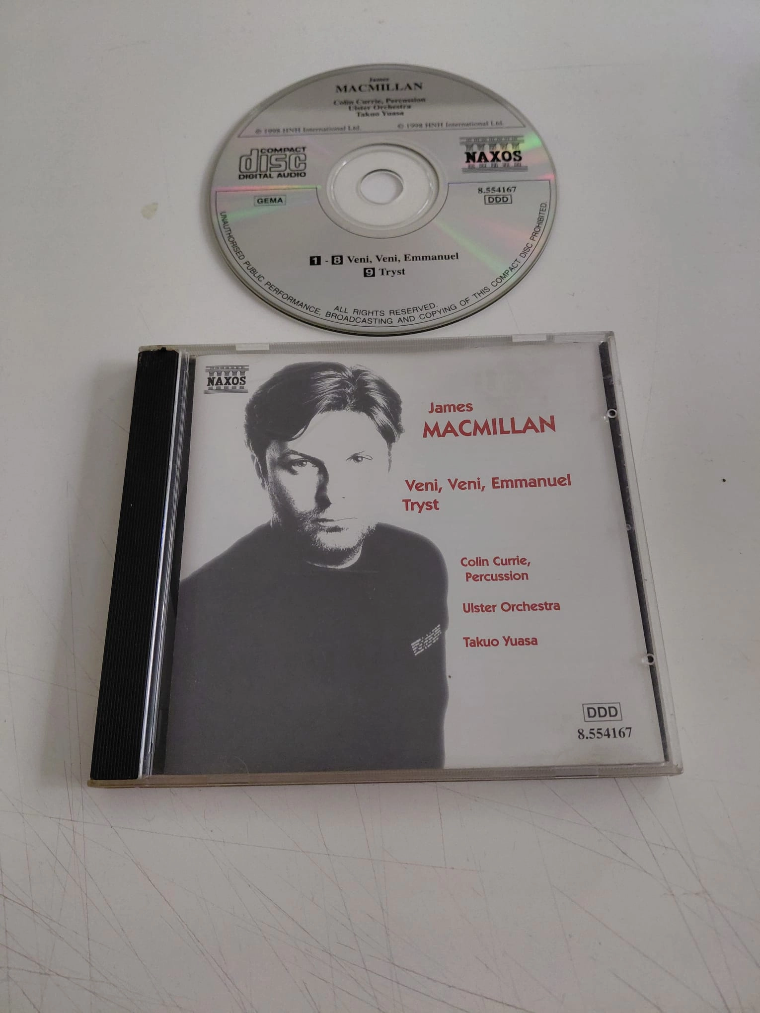 James MacMillan - Takuo Yuasa – Veni, Veni, Emmanuel • Tryst - 1998  Almanya Basım - CD Albüm-2.el