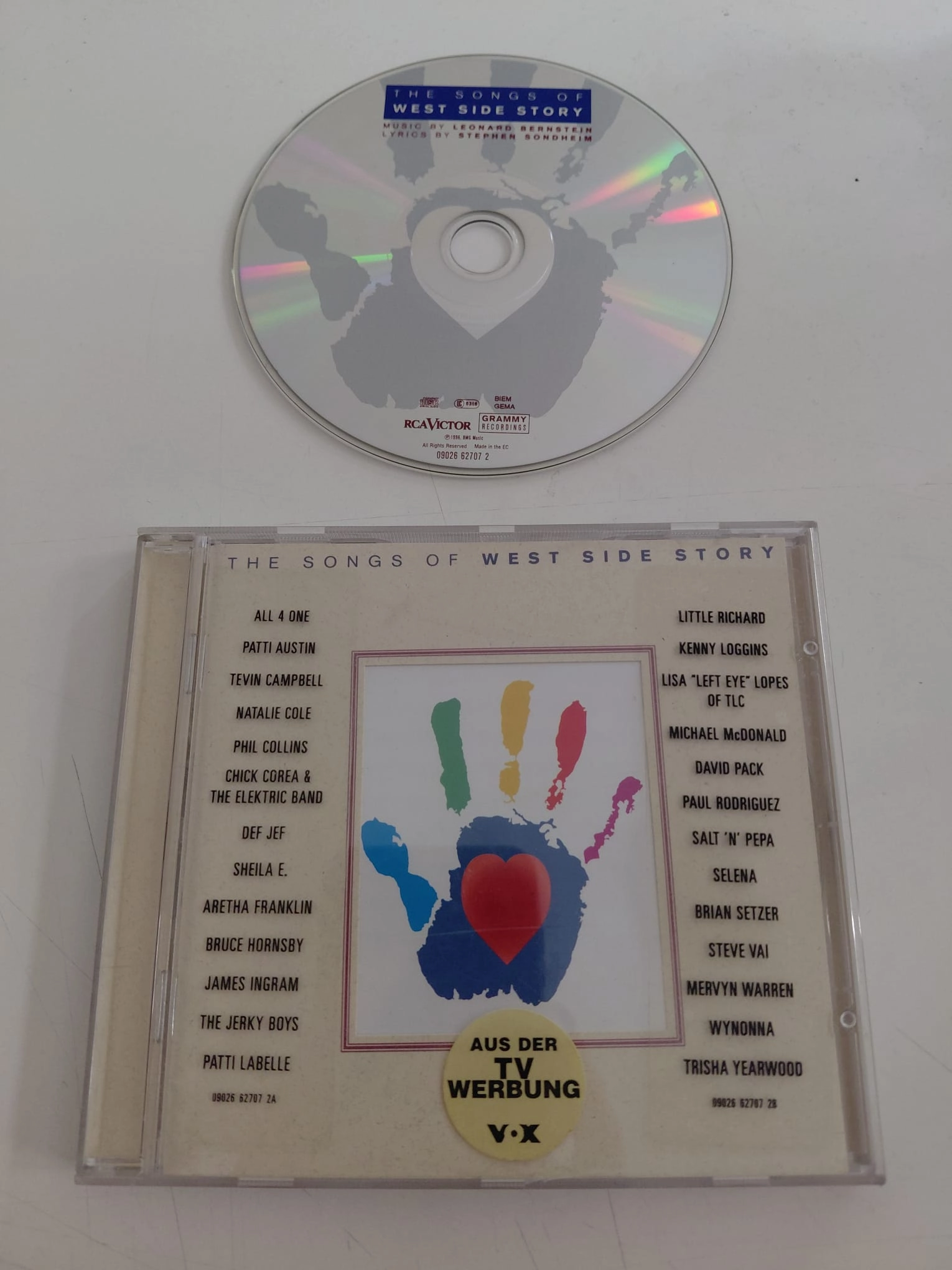 The Songs Of West Side Story (All 4 One ,Chick Corea.. ) – 1996  Avrupa  Basım - CD Albüm-2.el