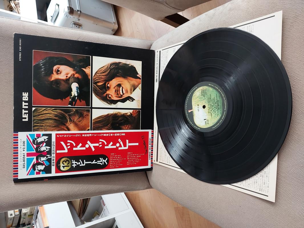 BEATLES - Let It Be - 1976 Japonya Basım - 33 lük LP Plak Albüm - Obi’li 2. EL