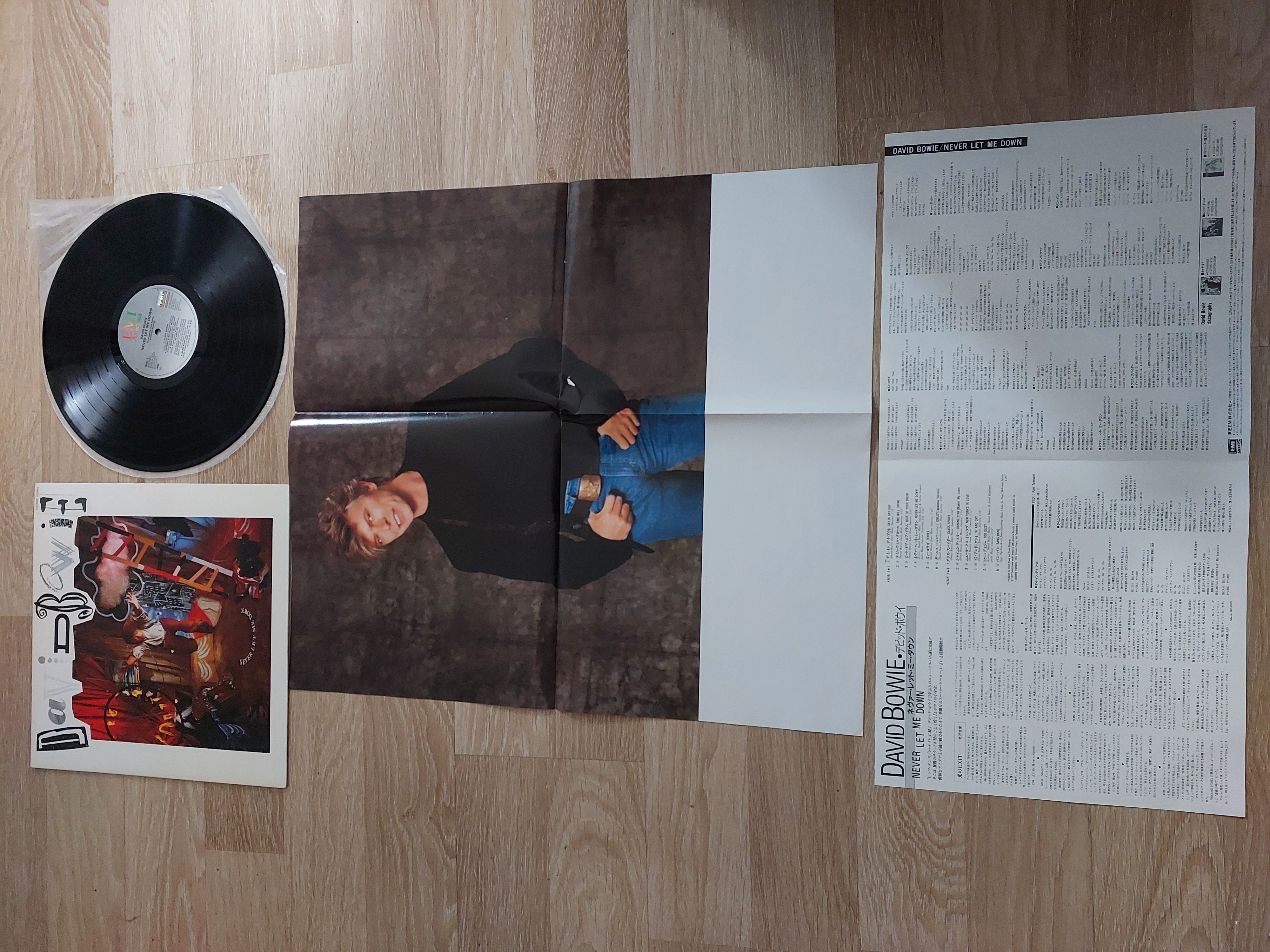 David Bowie – Never Let Me Down - 1987 Japonya Basım 33 Lük Plak LP Albüm