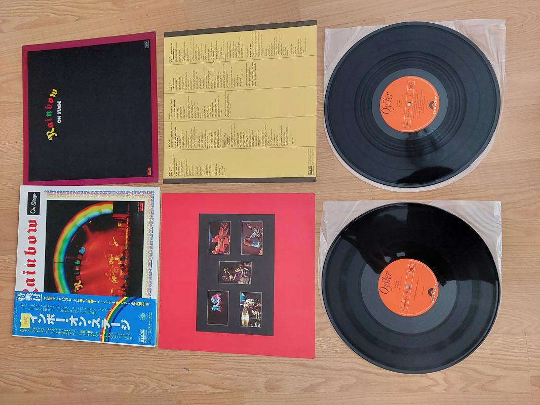Rainbow – On Stage - 1977 Japonya Basım 33 Lük Double Plak 2XLP Albüm Obi’li
