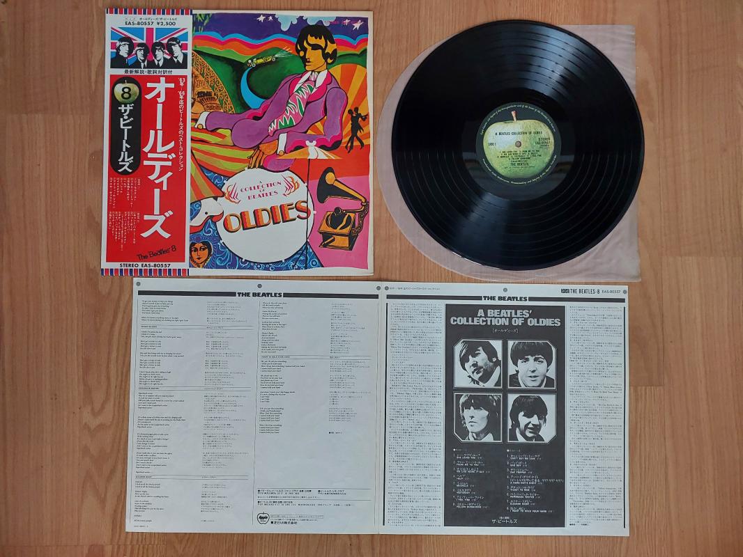 The Beatles – A Collection Of Beatles Oldies - 1976 Japonya Basım 33 Lük LP Albüm Plak Obi’li