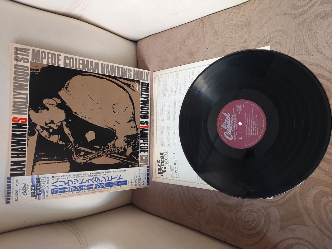 Coleman Hawkins And His Orchestra – Hollywood Stampede -1982 Japonya Basım Albüm -33 lük LP Plak-Obili-2.el