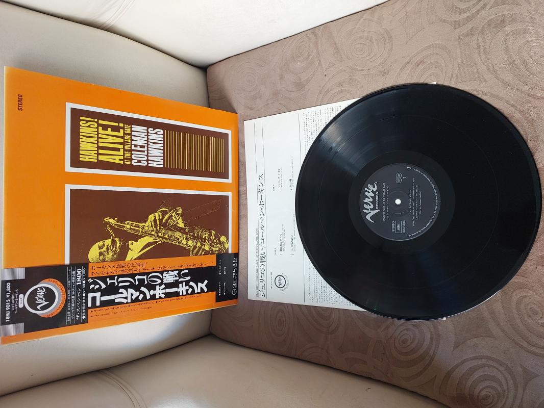Coleman Hawkins – Hawkins Alive At The Village Gate -1981 Japonya Basım Albüm -33 lük LP Plak Obili