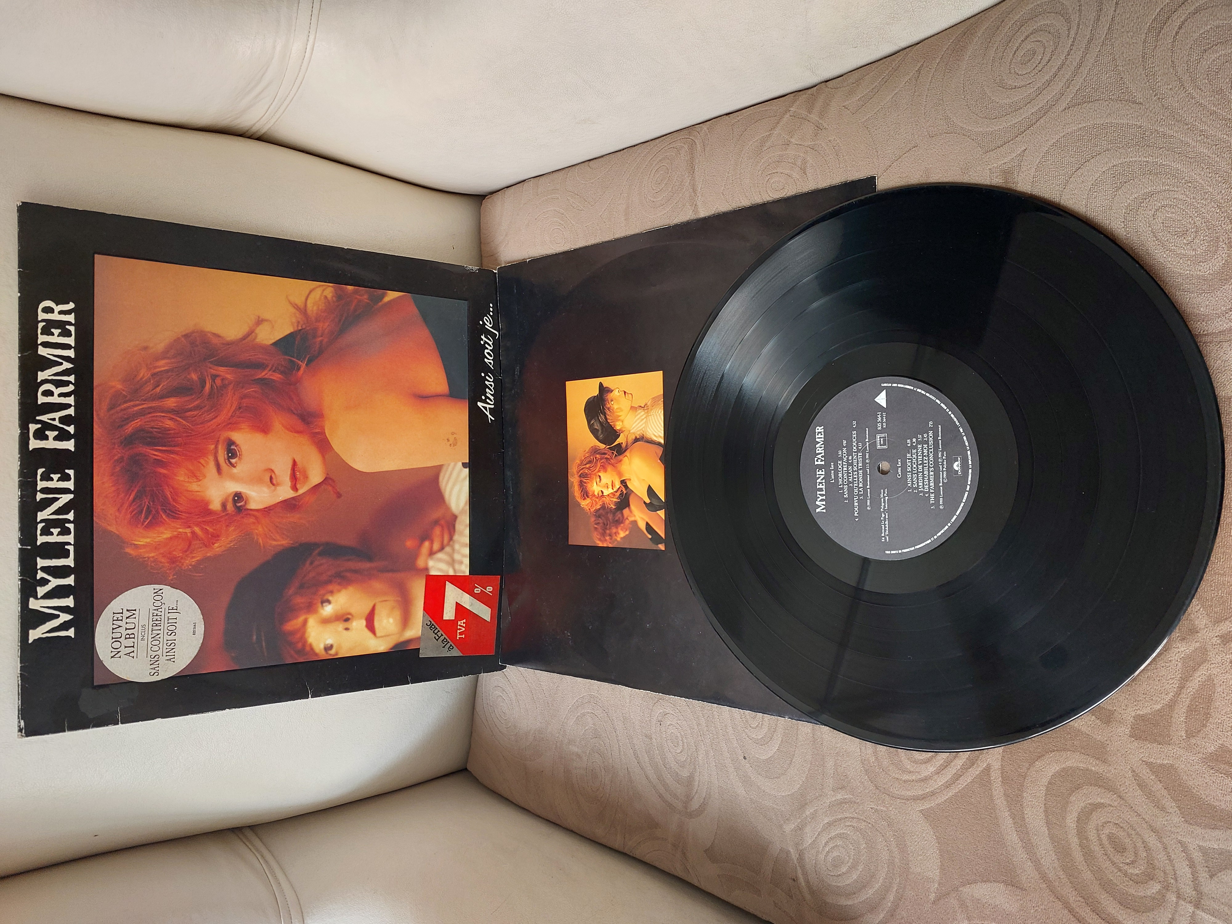 Mylene Farmer – Ainsi Soit Je... - 1988 Fransa Basım Albüm - LP Plak
