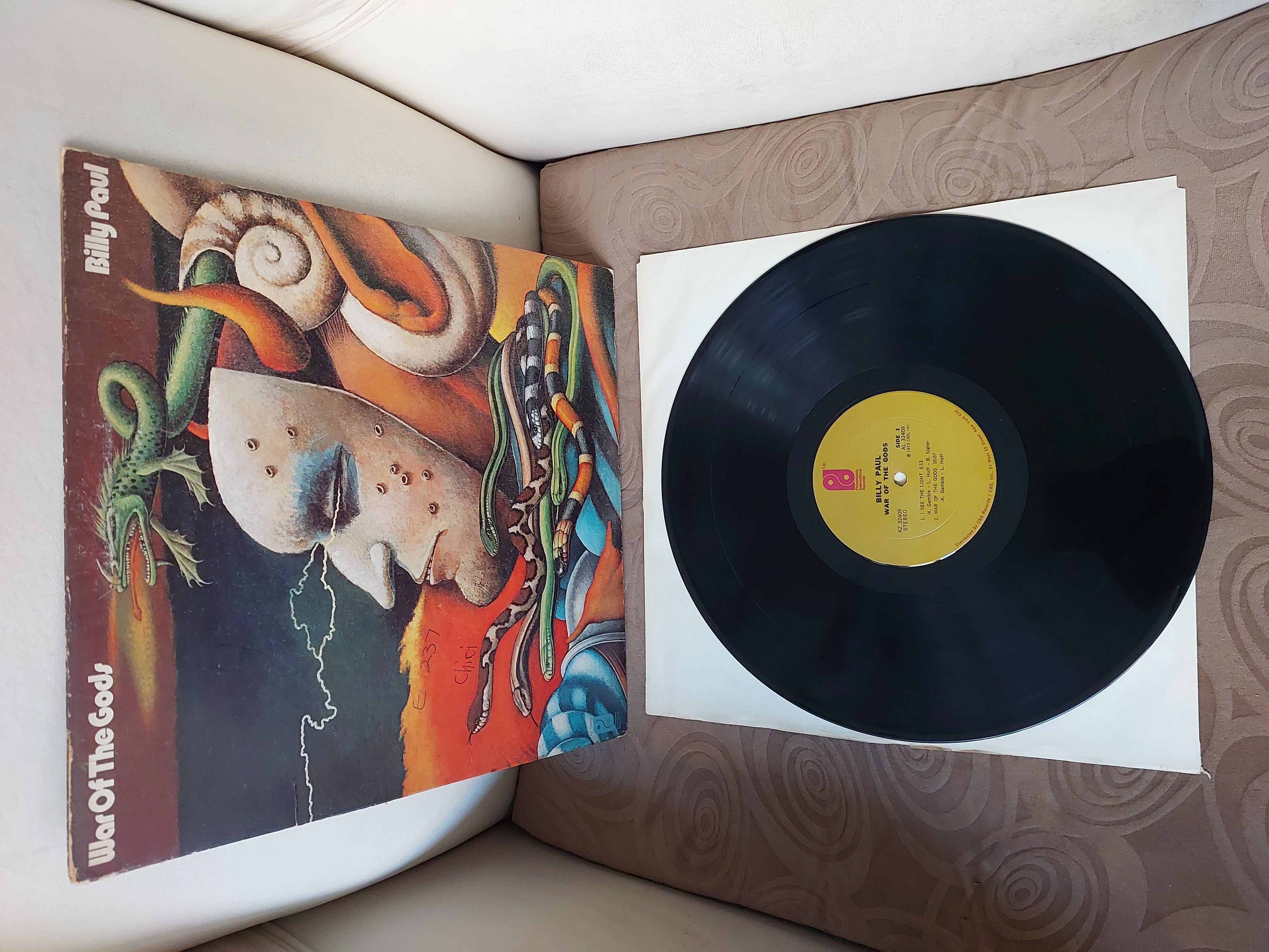 Billy Paul – War Of The Gods - 1973 USA Basım Albüm - LP Plak