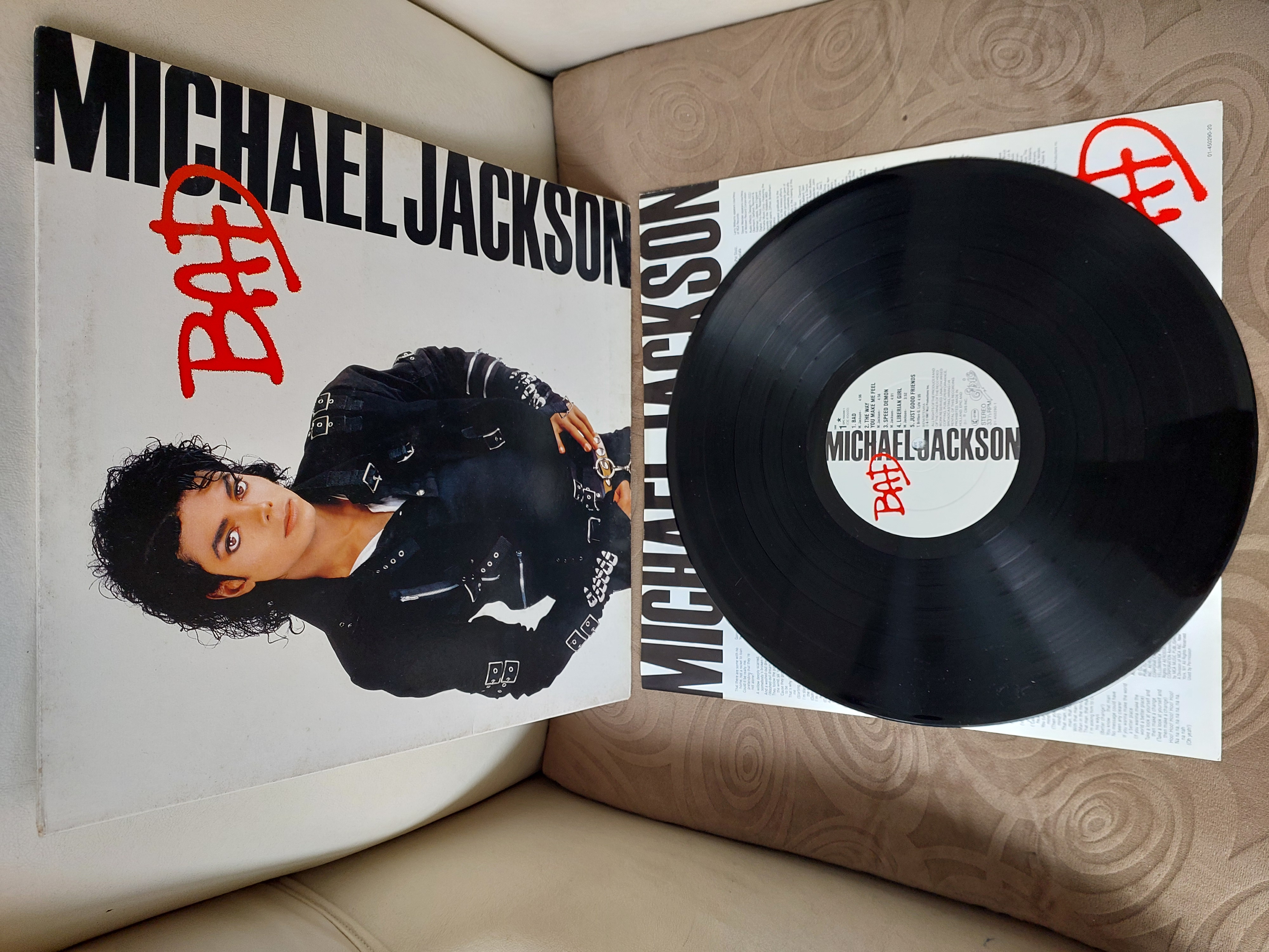 Michael Jackson – Bad - 1987 Hollanda Basım Albüm - LP Plak