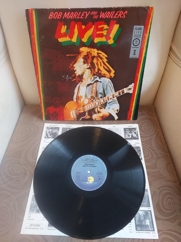 Bob Marley And The Wailers – Live! - 1975 Almanya Basım Albüm - 33 lük LP Plak