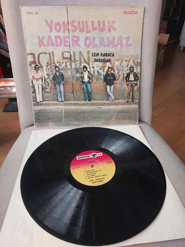 Cem Karaca ve Dervişan – Yoksulluk Kader Olamaz - 1977 Türkiye Basım LP Albüm Plak
