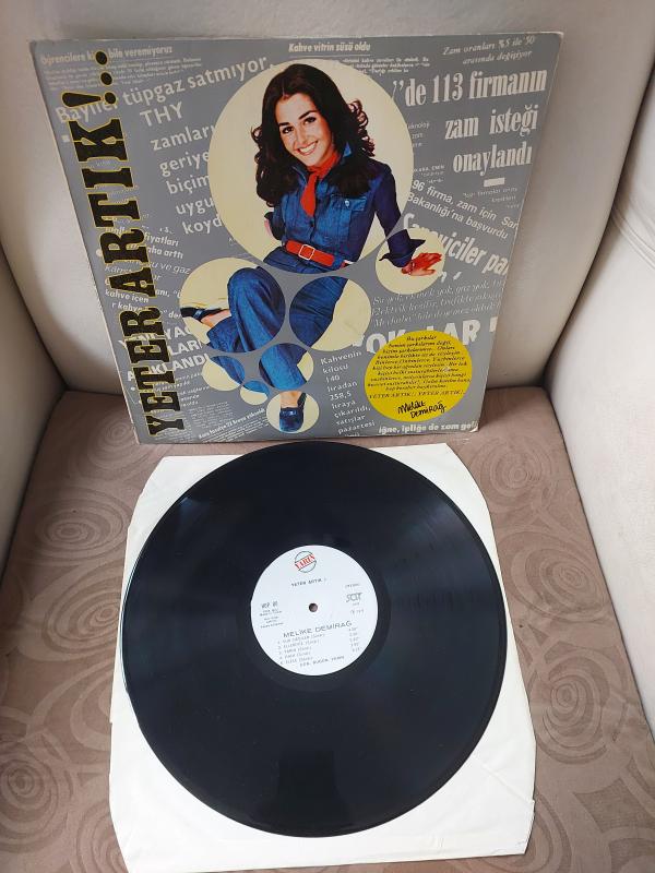 Melike Demirağ – Yeter Artık - 1978 Türkiye Basım Albüm - LP Plak