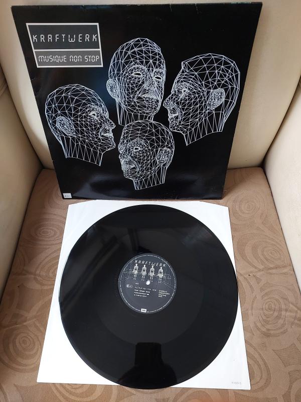 Kraftwerk – Musique Non Stop -  1986 Avrupa Basım Maxi 45lik Plak-2.EL