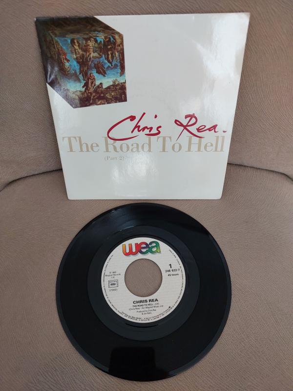 CHRIS REA   - The Road to Hell - 1989 Fransa  Basım 45 LİK PLAK-2.el
