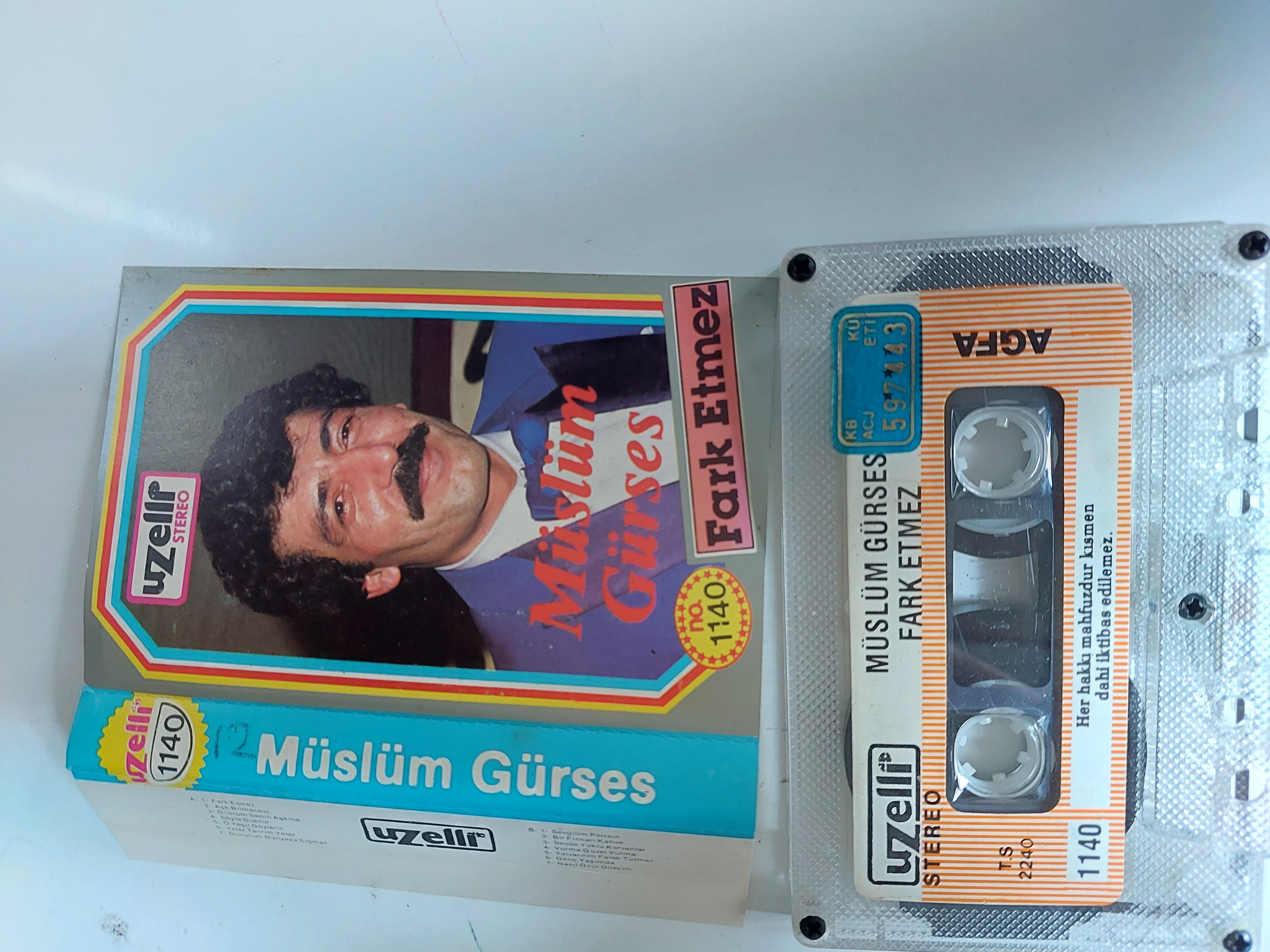 Müslüm Gürses - Fark Etmez - 1987 Almanya Basım Kaset Albüm
