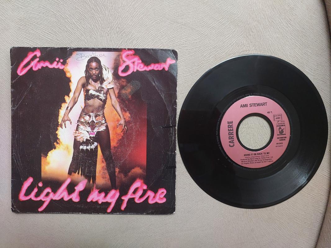 AMII STEWART - LIGHT MY FIRE 1979 FRANSA BASIM 45 LİK PLAK