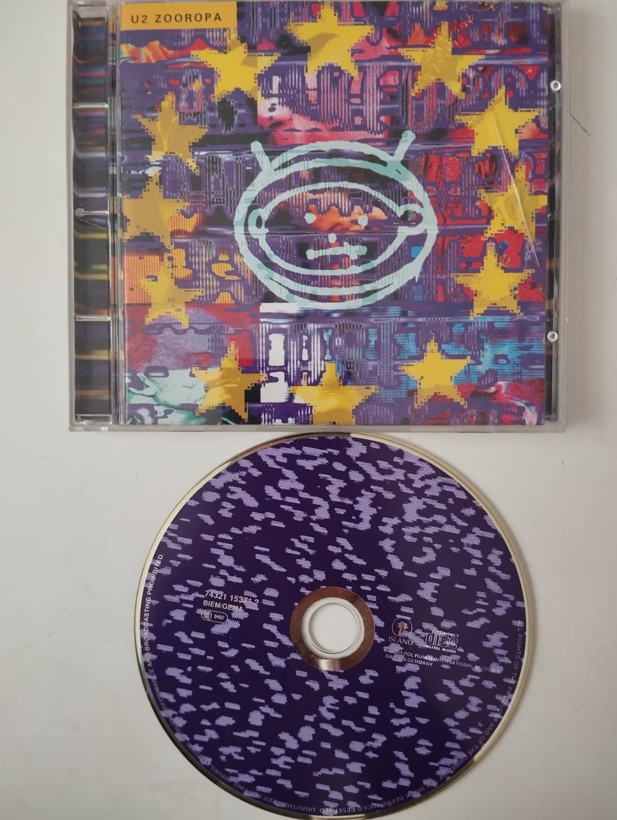 U2 – Zooropa - 1993 Avrupa Basım - 2. El CD Albüm