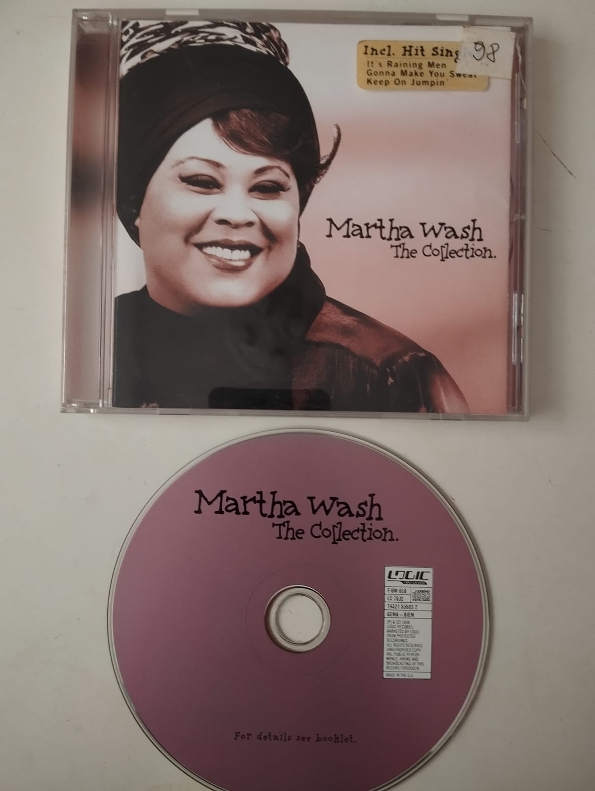 Martha Wash – The Collection - 1998 Avrupa Basım - 2. El CD Albüm