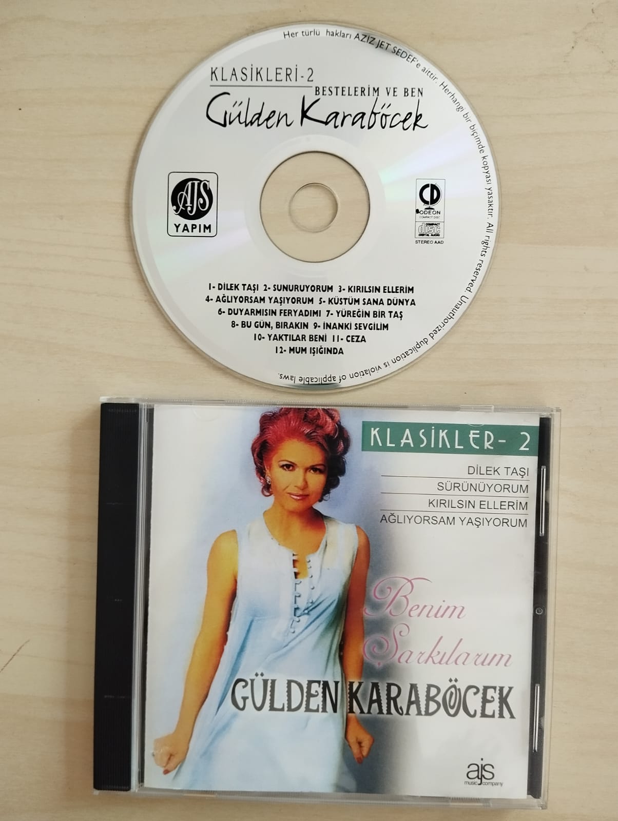 Gülden Karaböcek – Benim Şarkılarım - Klasikler 2 - 2006 Türkiye Basım - CD Albüm-2.el