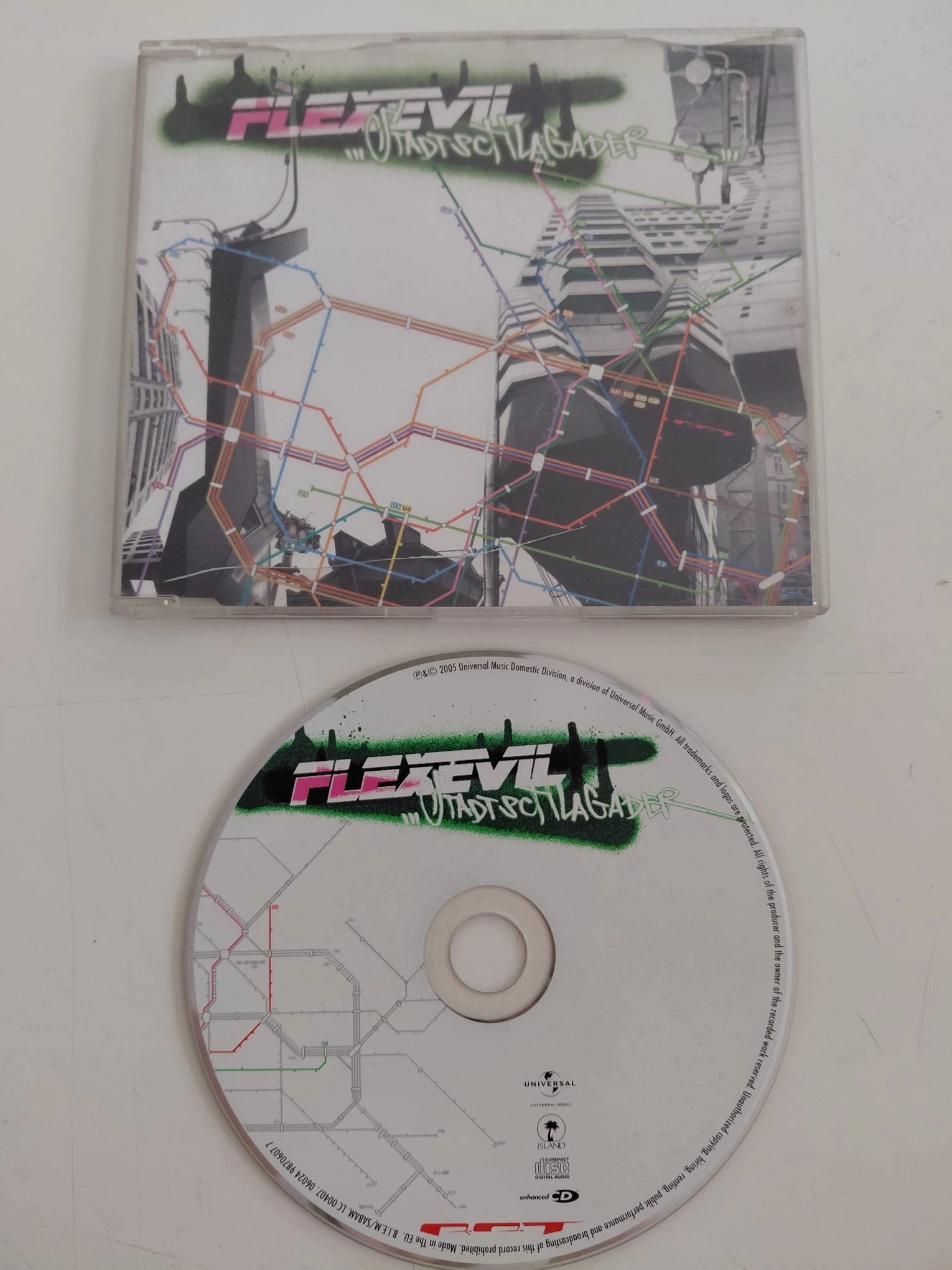 Flexevil – Stadtschlagader - 2004 Almanya Basım - CD Albüm /Hip Hop-2.el