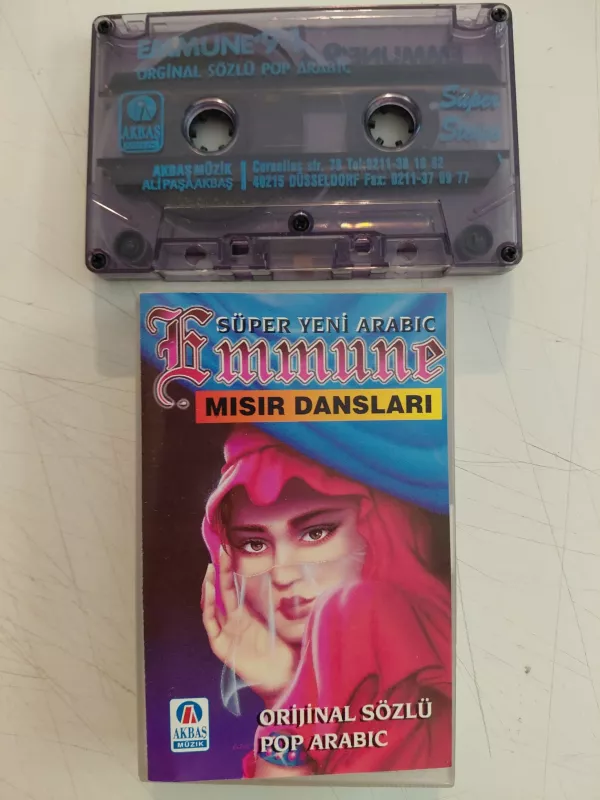 Emmune (Mısır Dansları) - Orjinal Sözlü Pop Arabic - Almanya Basım Kaset / Akbaş Müzik-2.el