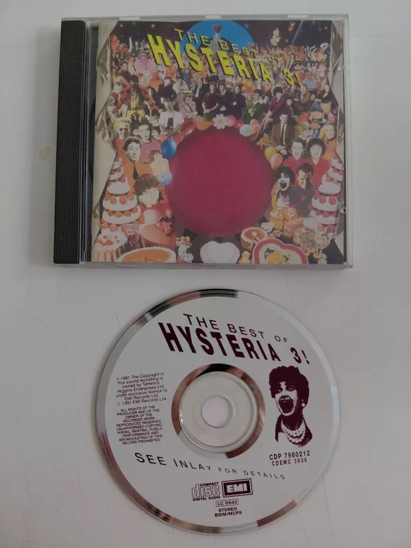 The Best Of Hysteria 3 ( Billy Bragg ,Eddie Izzard..) - 1991 İngiltere Basım - CD Albüm-2.el