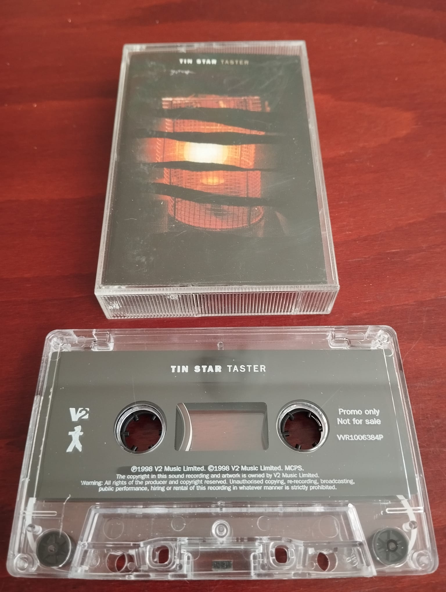 Tin Star ‎– Taster -  1993  İngiltere  Basım  Kaset Albüm ,Promo-2.el