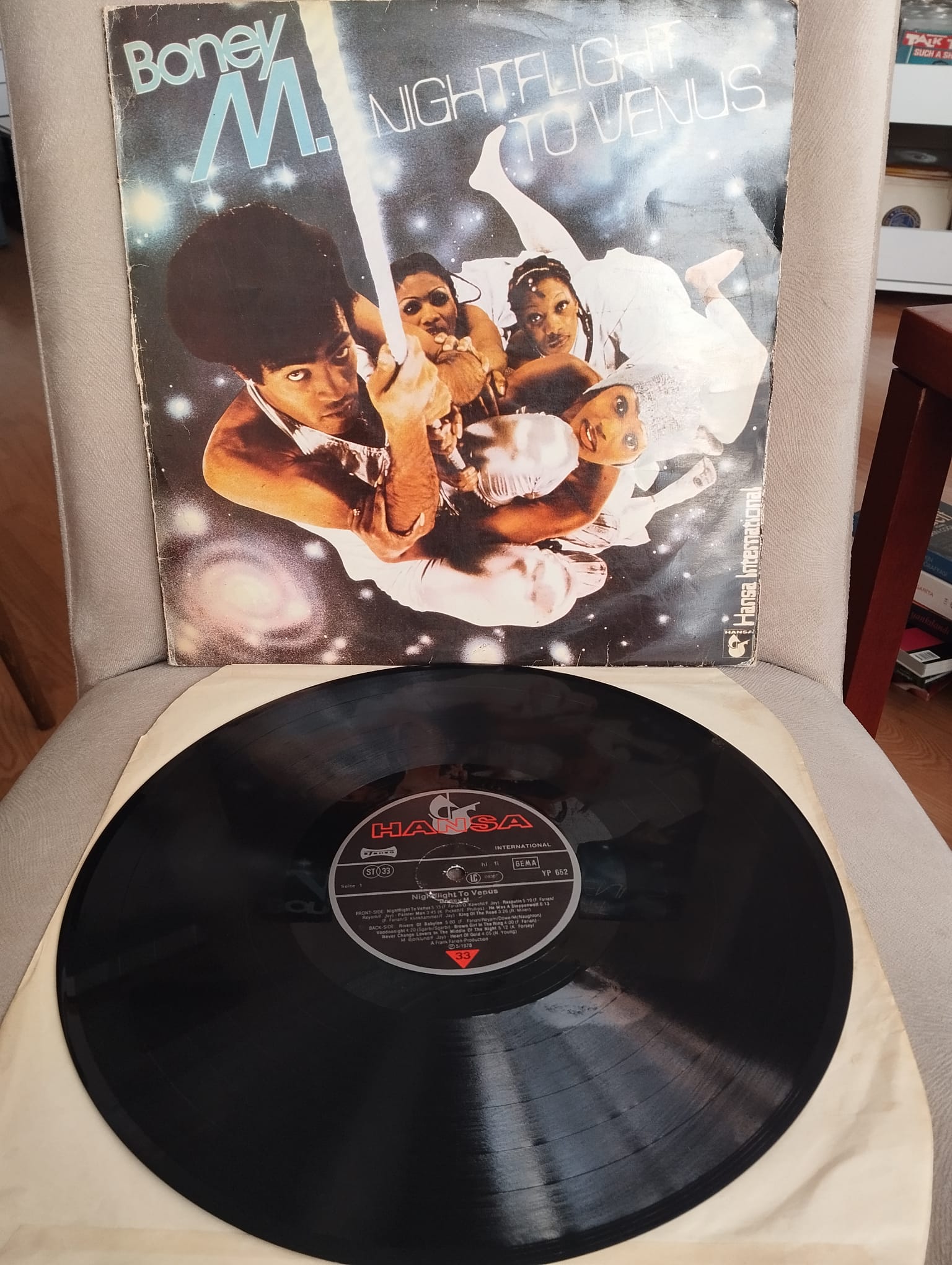 Boney M. ‎– Nightflight To Venus - 1978 Türkiye Basım 33 Lük LP Albüm Plak