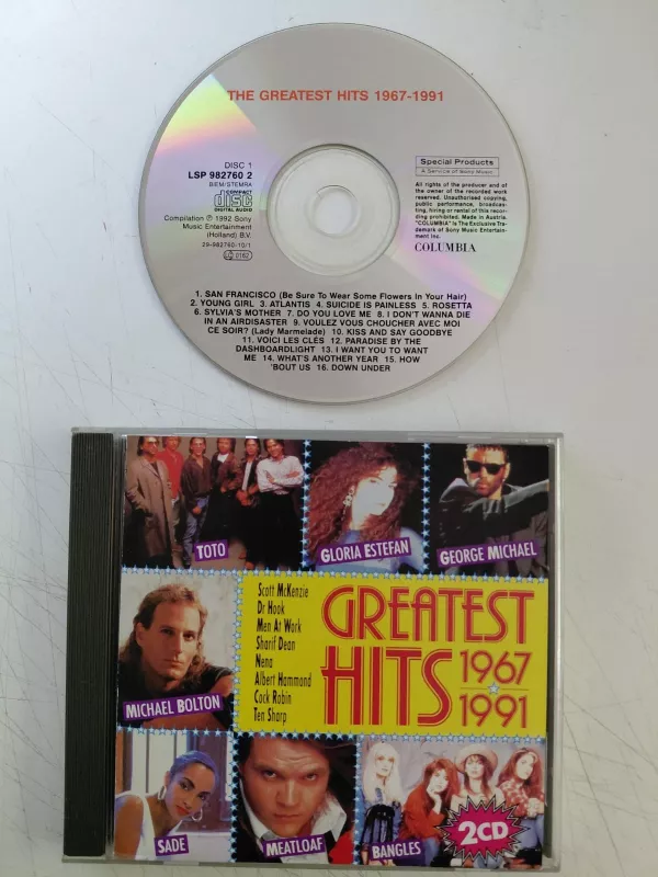Greatest Hits 1967 - 1991 - 1992 Hollanda Basım CD Albüm-2.el