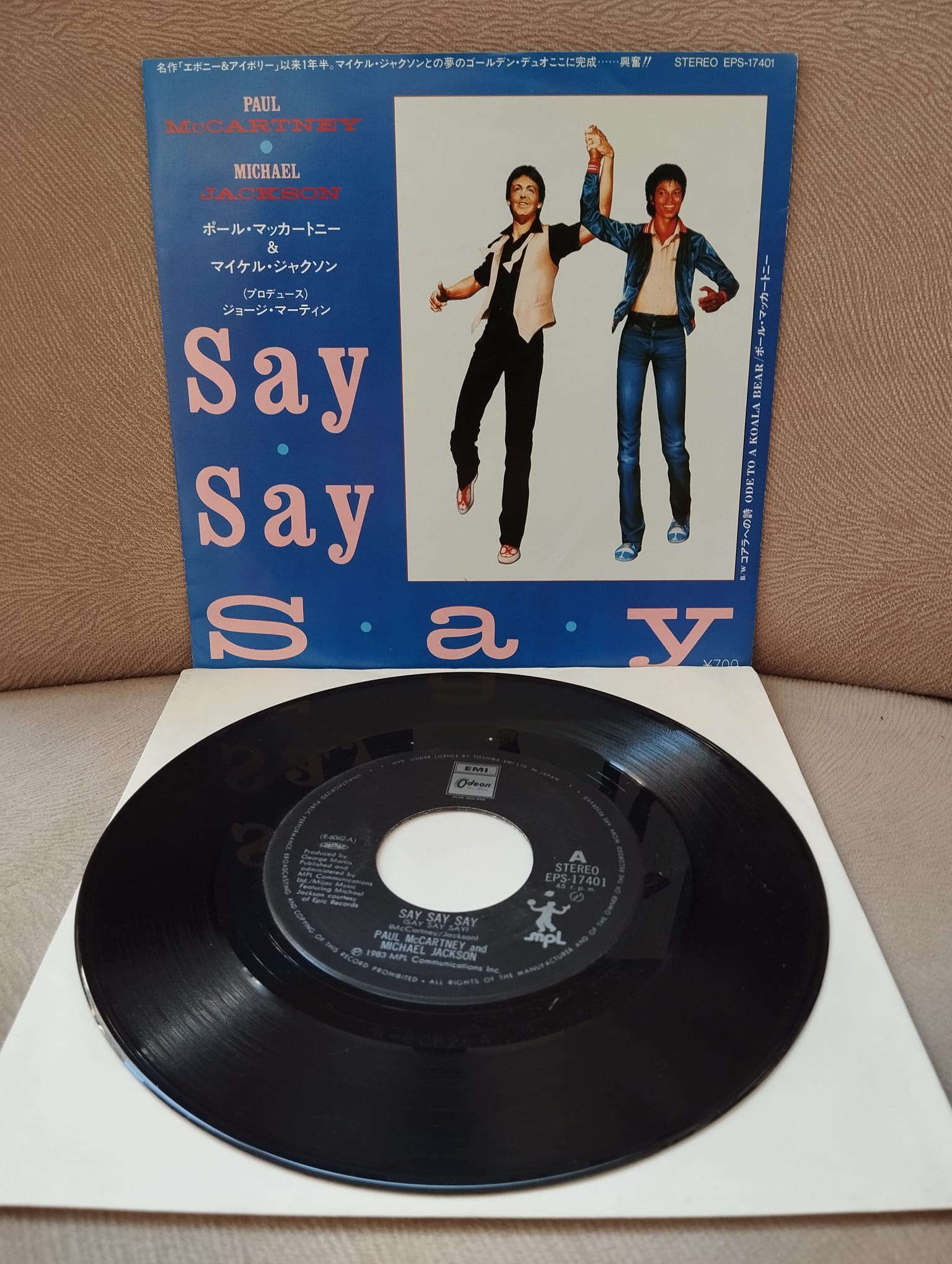 Paul McCartney And Michael Jackson – Say Say Say -  1983 Japonya Basım 45’lik Plak-2.EL