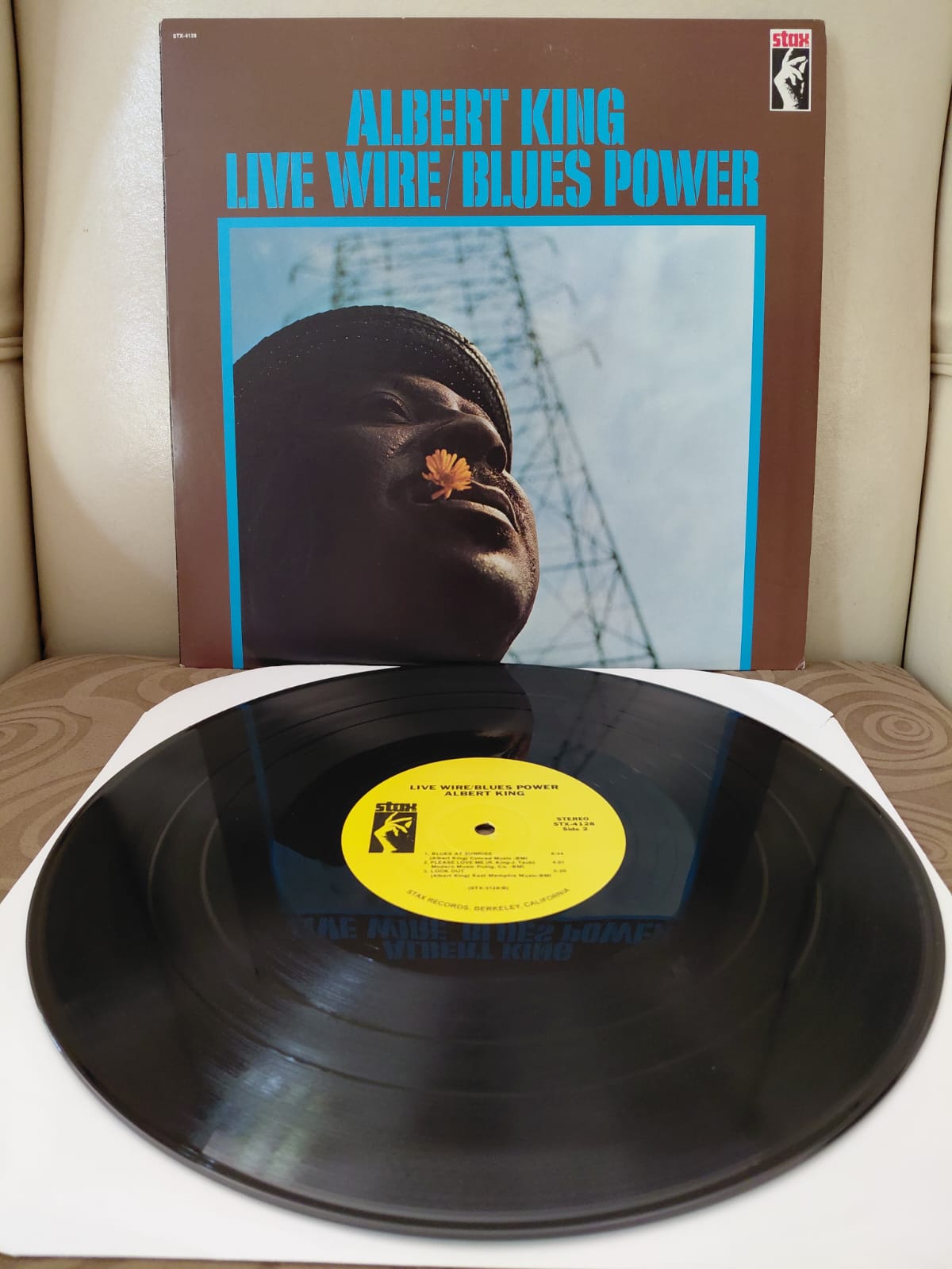ALBERT KING - Live Wire / Blues Power - USA Dönem Basım LP Plak Albüm-2.EL