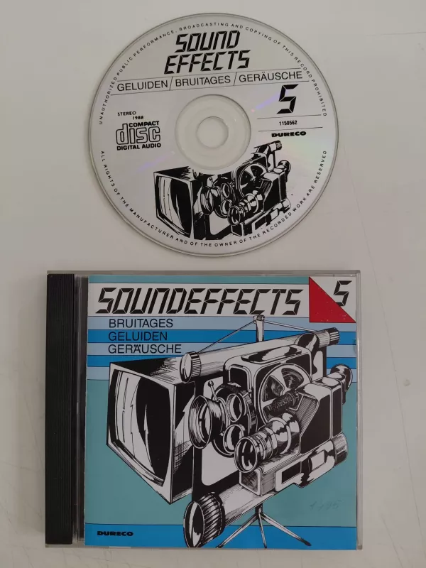 No Artist –  Soundeffects 5 – 1988 Hollanda Basım - CD Albüm-2.el