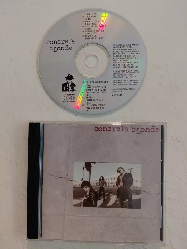 Concrete Blonde – Concrete Blonde  - 1986   Amerika Basım CD Albüm-2.el