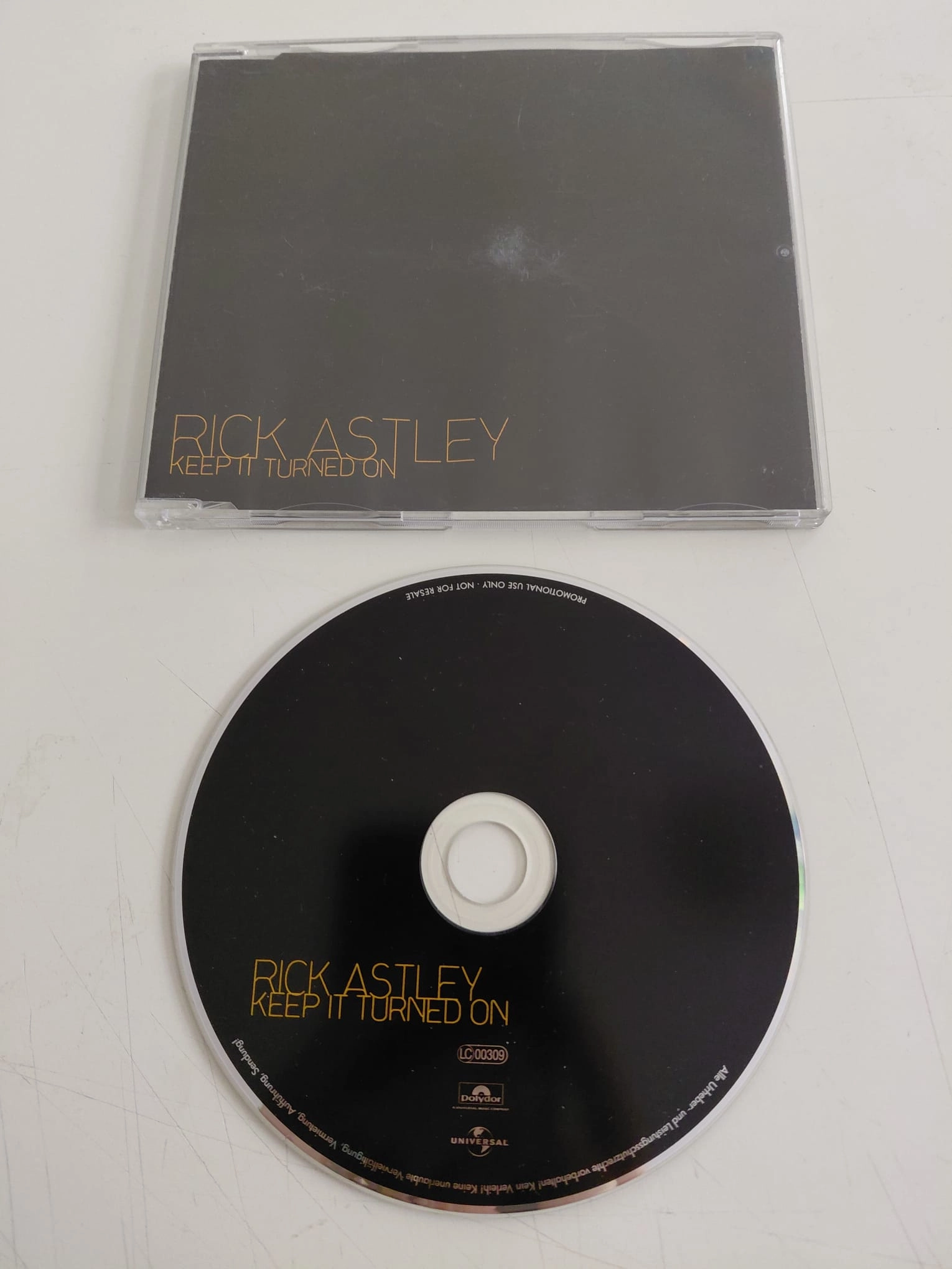 Rick Astley  – Keep It Turned On  - 1998  Almanya Basım - CD, Single, Promo-2.el