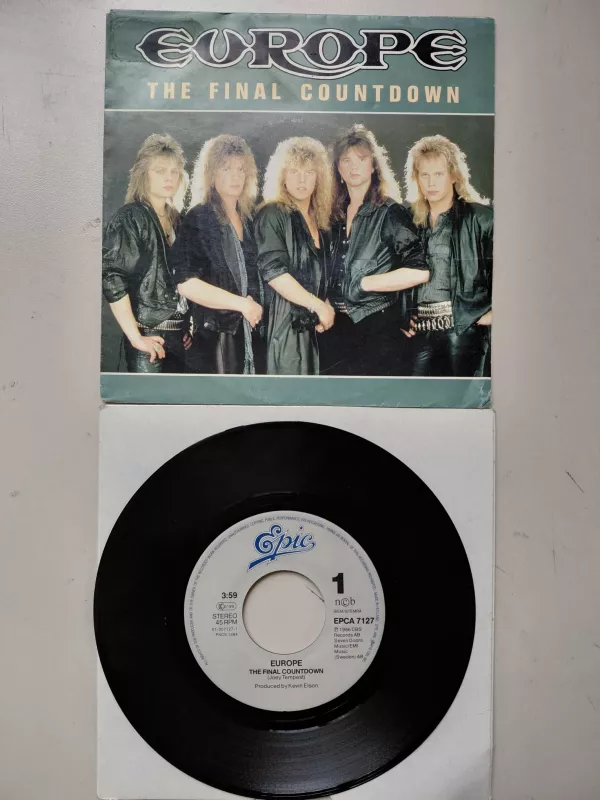 Europe  – The Final Countdown  - 1986 Hollanda  Basım  45lik Plak-2.el