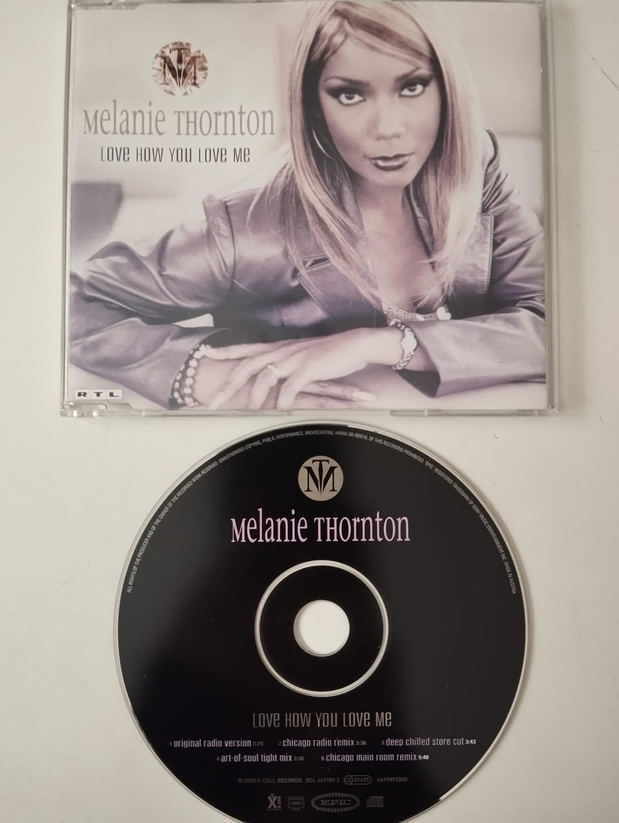 Melanie Thornton – Love How You Love Me - 2000 Avrupa Basım - 2. El CD, Maxi-Single