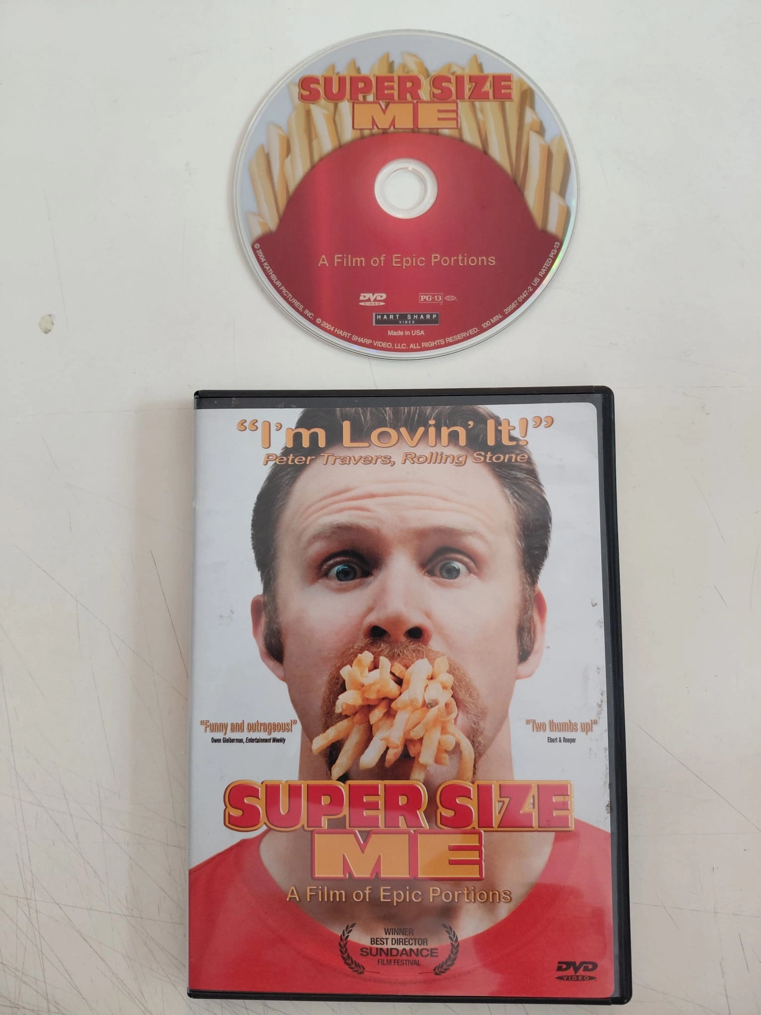 Şişir Beni / Super Size Me  - DVD Film /1.Bölge - Türkçe altyazı yoktur-2.el