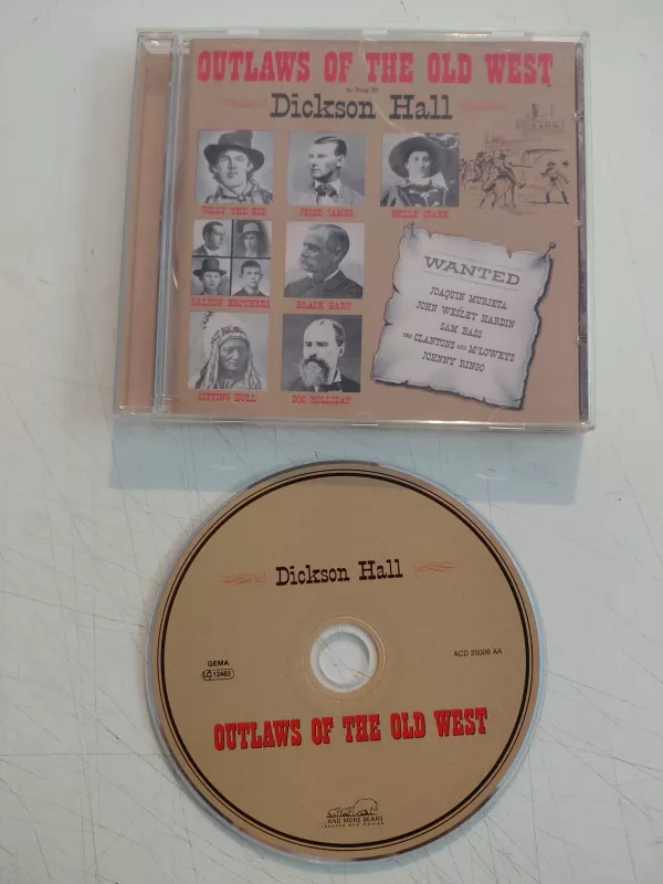 Dickson Hall – Outlaws Of The Old West - 2003 Almanya Basım CD Albüm-2.el