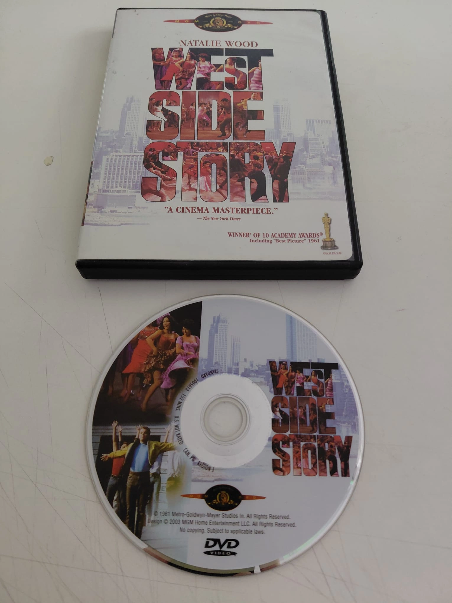 West Side Story - Natalie Wood  -DVD Film / Türkçe altyazı yoktur-2.el