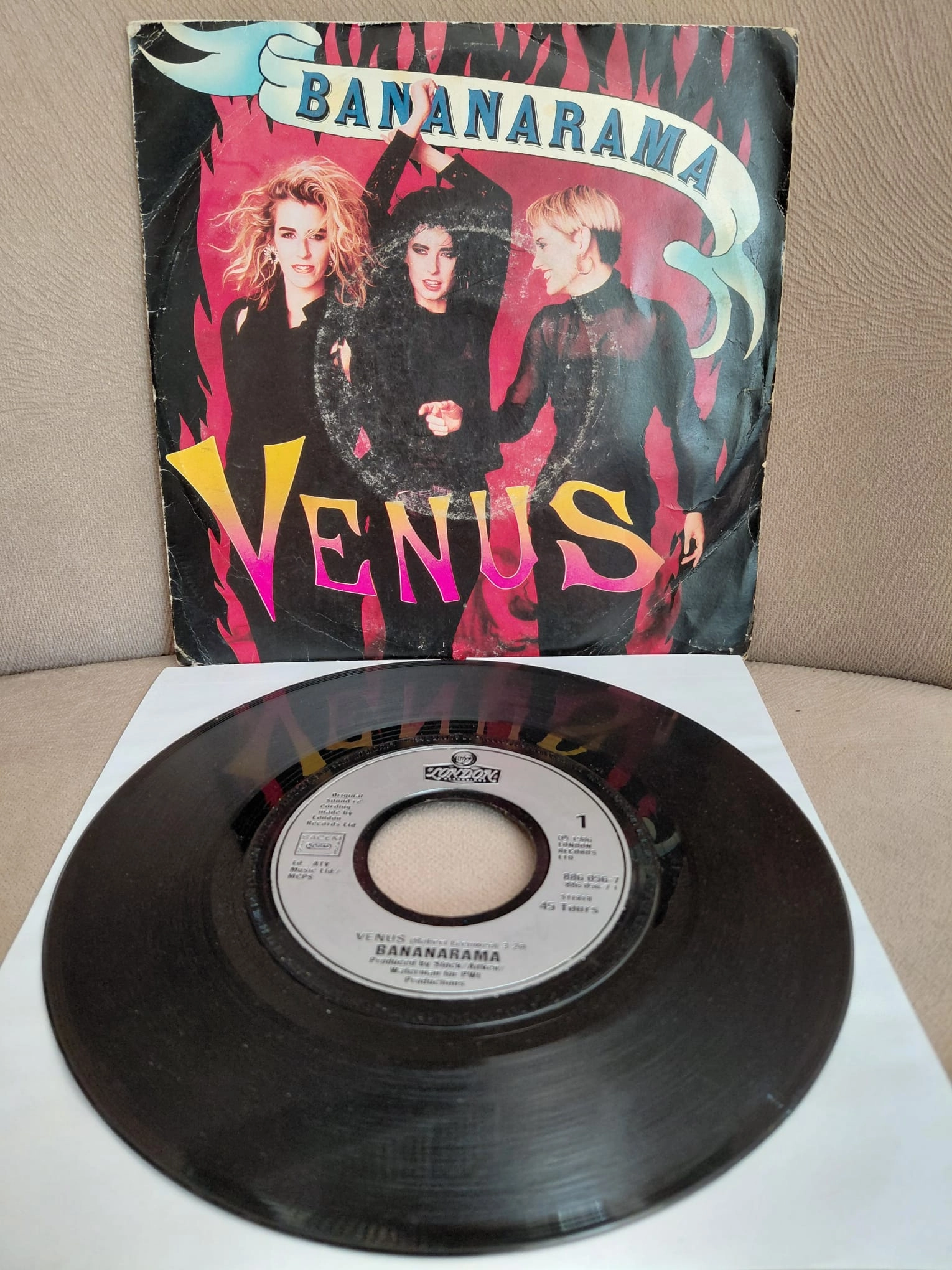 Bananarama  –  Venus - 1986  Fransa Basım 45’lik  Plak-2.el