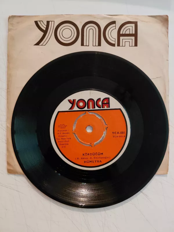 Hümeyra – Kördüğüm / Yol - 1969 Türkiye Basım  45 lik Plak /Kapaksız-2.el