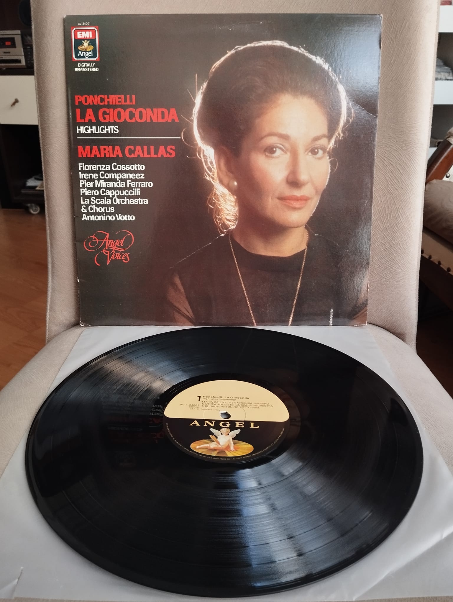 Ponchielli , Maria Callas - La Gioconda (Highlights) - 1984 İtalya Basım - LP Plak Albüm-2.el
