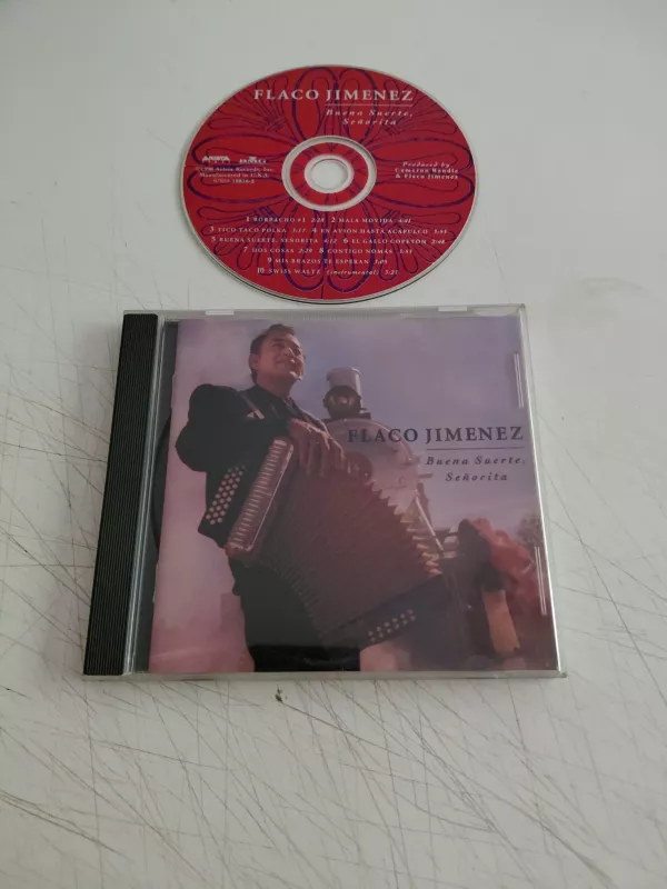 Flaco Jimenez – Buena Suerte, Señorita - 1996 Amerika Basım CD Albüm-2.el