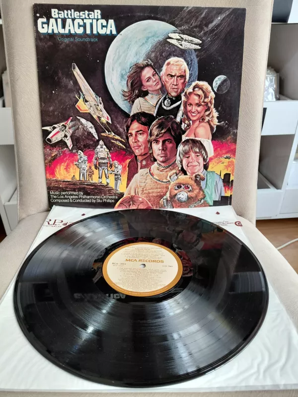 Stu Phillips – Battlestar Galactica (Soundtrack) - 1978 USA Basım Albüm LP Plak-2.el