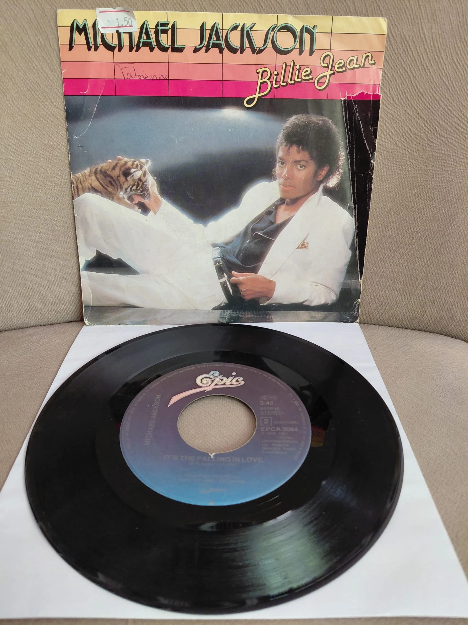 MICHAEL JACKSON -  Billie Jean - 1983 Hollanda Basım  45lik Plak-2.el
