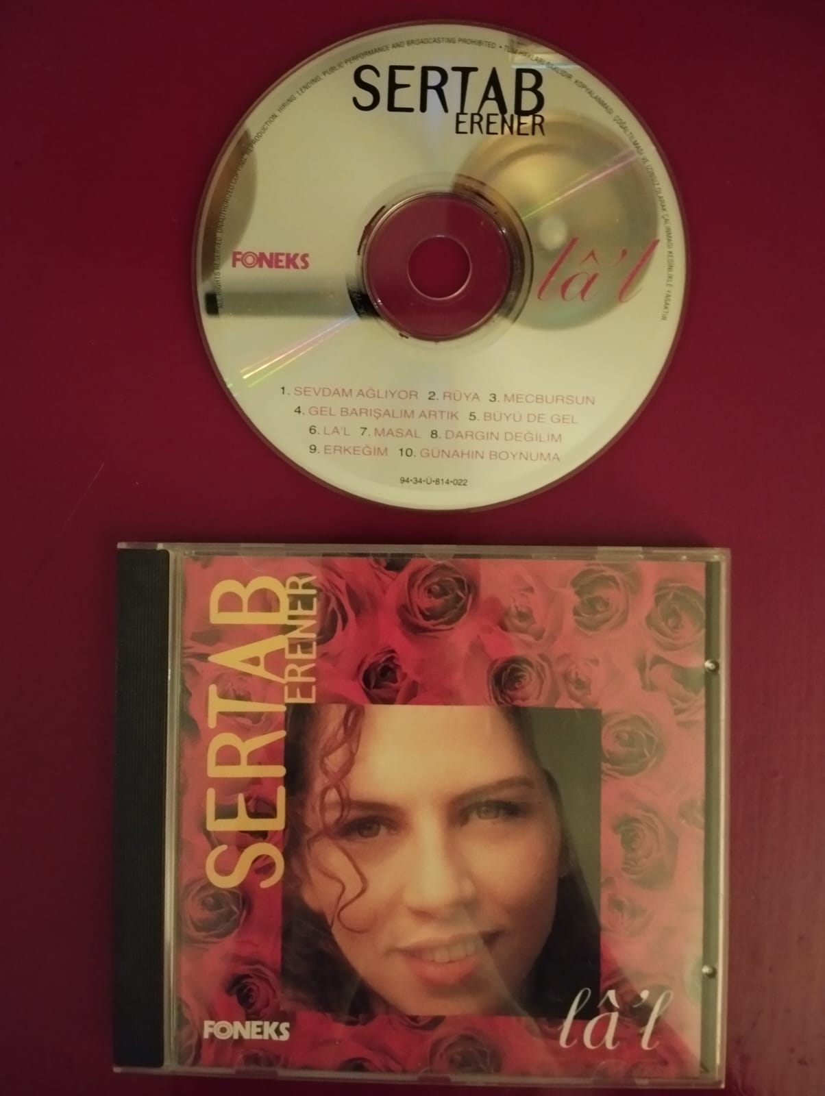 Sertab Erener – Lâ’l  - 1994 Türkiye  Basım CD  Albüm -2.El