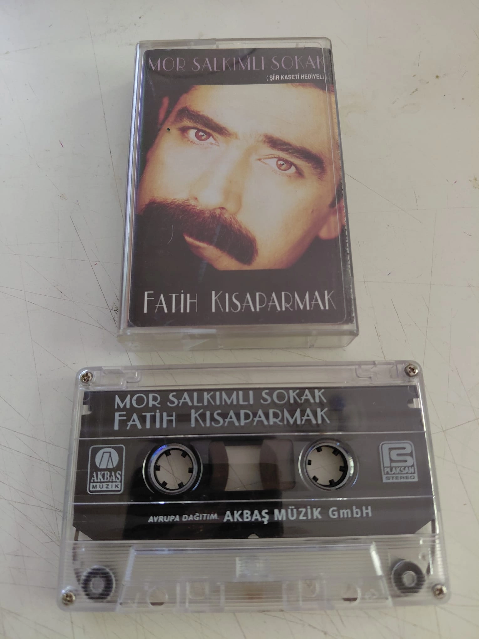 Fatih Kısaparmak – Mor Salkımlı Sokak - 2000 Almanya Basım Kaset Albüm/ Akbaş Müzik-2.el