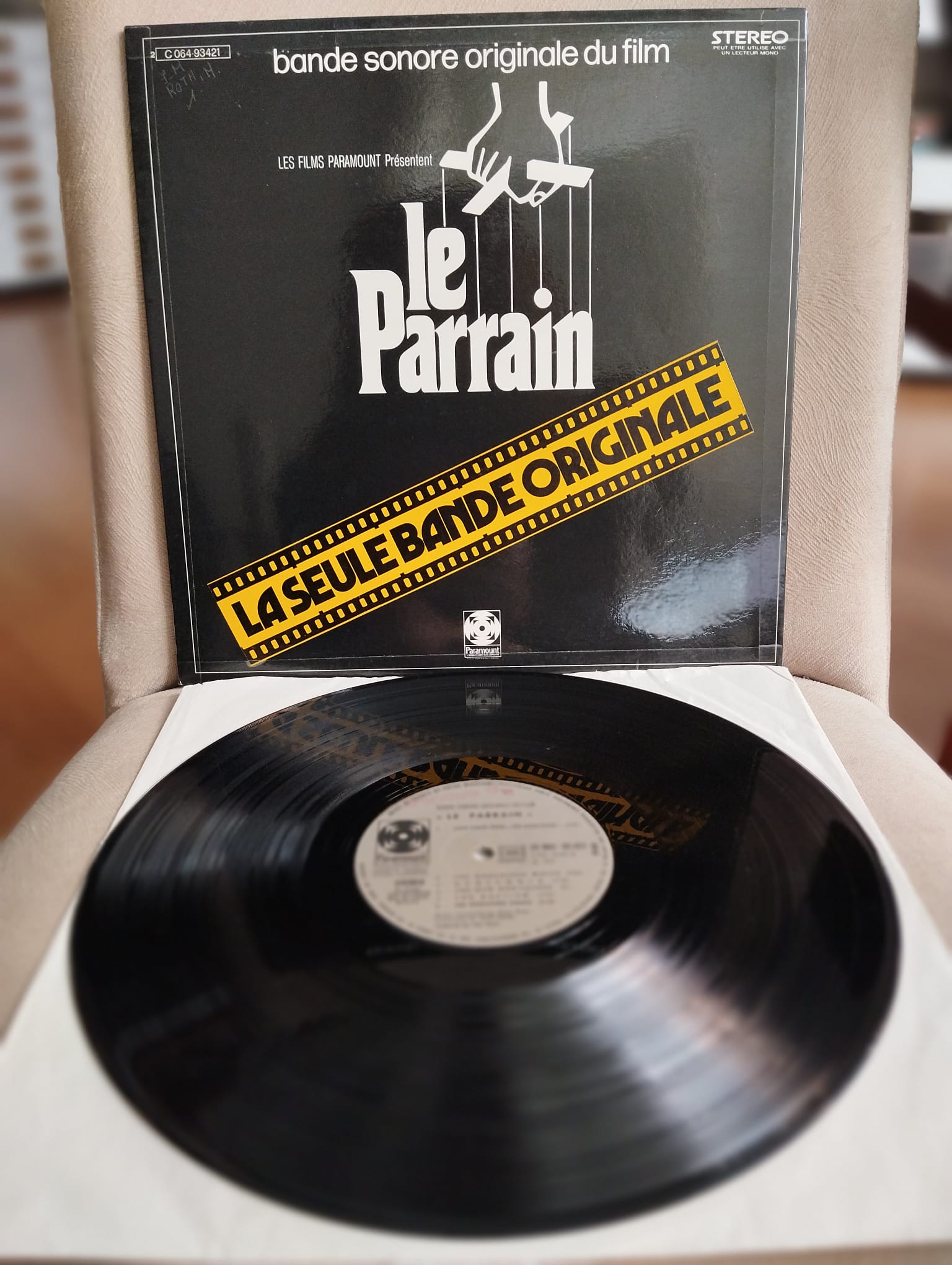 THE GODFATHER (BABA FİLMİ) SOUNDTRACK - 1972 FRANSA BASIM LP ALBÜM - 33 LÜK PLAK