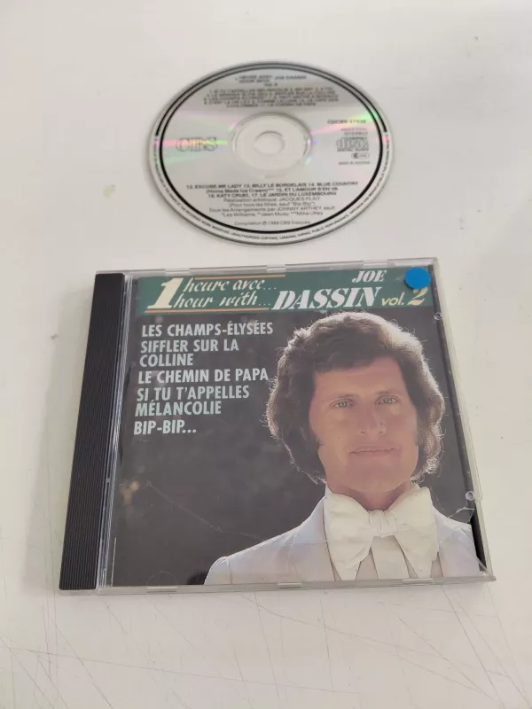 Joe Dassin – 1 Heure Avec... 1 Hour With... Vol. 2 -  Avrupa Basım - CD Albüm-2.el